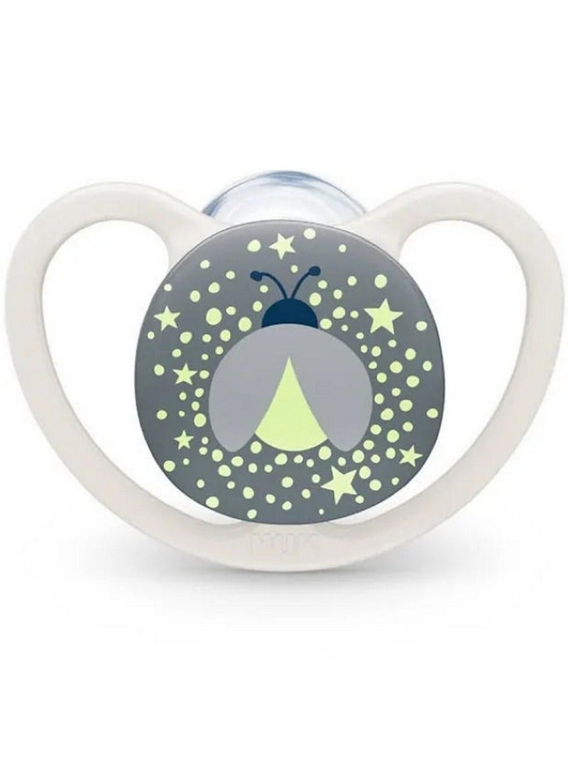 NUK Space Night Silicone Soother 6-18M 2 Pack - Image 2