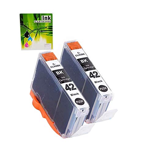 NEXTPAGE CLI-42 Black Ink Cartridge Compatible Replacement for CLI42 CLI 42 Black Ink Cartridges Use with Pixma Pro-100 Pro 100 Pro-100S Printer, Pixma Pro-100 Black Ink 2 Pack - Image 1
