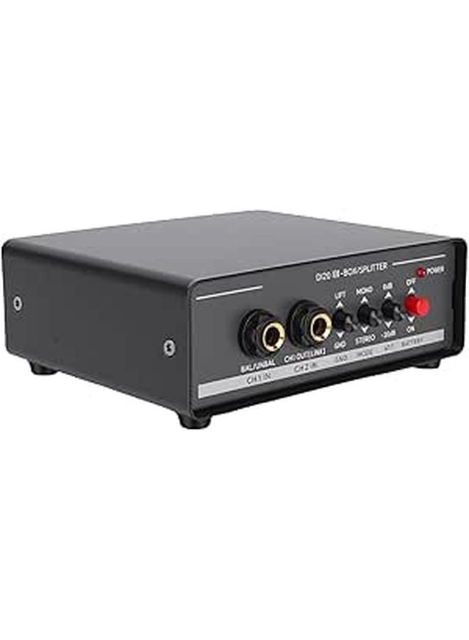 Active DI Box Signal Splitter with Ground Isolation Dual XLR Outputs for Instruments Recording Studio - Image 1