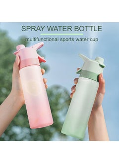 Hihonor Mist Spray Water Bottle, 650ml Sports Water Bottle Reusable Fitness Water Jug Multifunctional Spray Water Cup with Mist Hydration (Pink)  - Image 3