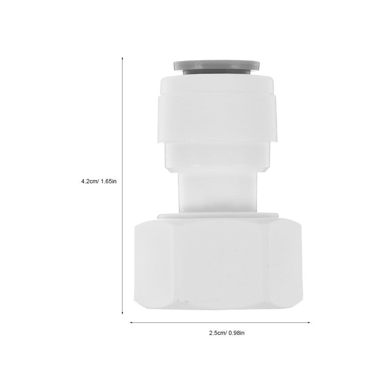 10Pcs 1 2 Inch To 3 8 Inch Plastic Water Filter Push To Connect Fittings Quick Adapter - Image 3