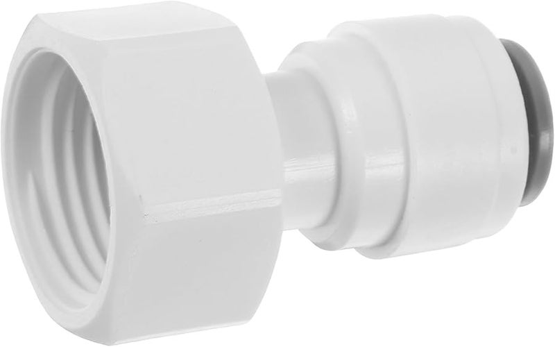 10Pcs 1 2 Inch To 3 8 Inch Plastic Water Filter Push To Connect Fittings Quick Adapter - Image 1
