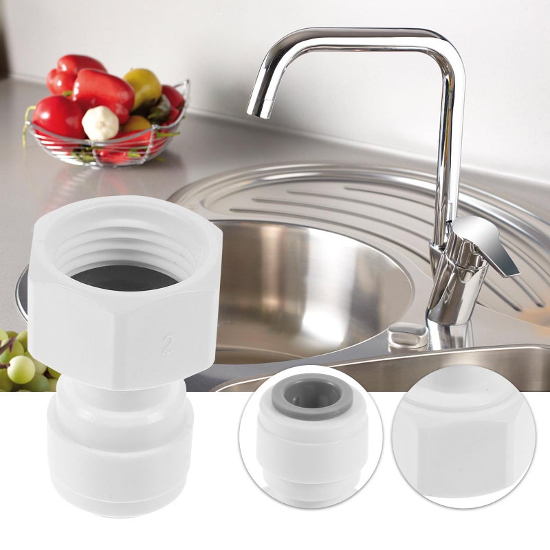 10Pcs 1 2 Inch To 3 8 Inch Plastic Water Filter Push To Connect Fittings Quick Adapter - Image 5