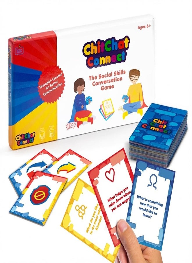 StrongSuit Chitchat Connect Conversation Game | Break the Ice Game for Therapy & Play | Counseling Office Must-Have | Ideal for Therapists & Parents | Build Communication & Social Skills for Teens & Kids - Image 1