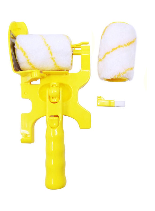 NIBEMINENT Clean-Cut Anti-Smudge Roller Brush for Wall Ceiling Yellow/White - Image 1