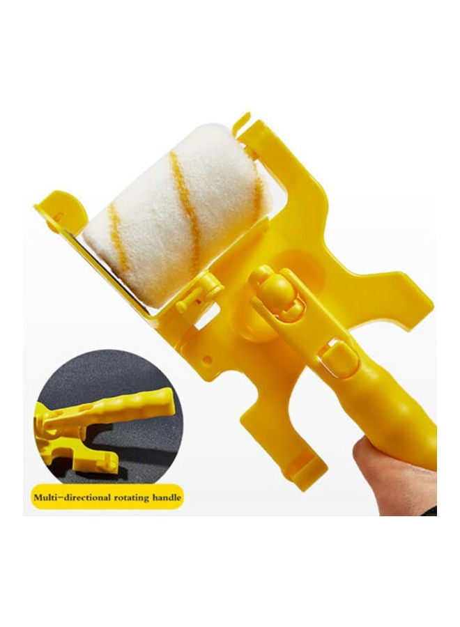 NIBEMINENT Clean-Cut Anti-Smudge Roller Brush for Wall Ceiling Yellow/White - Image 3