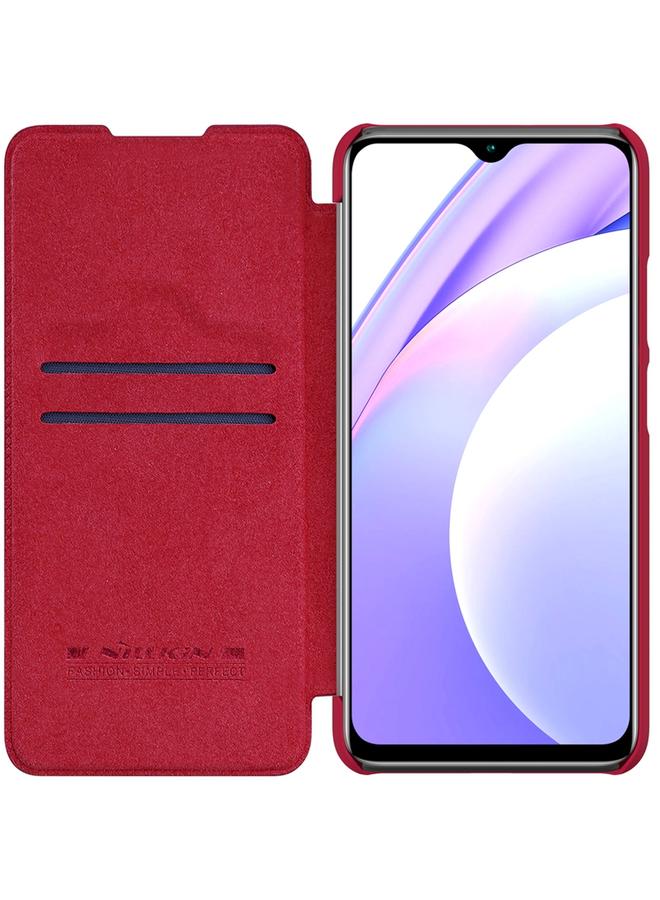 Nillkin Case For Xiaomi Redmi Note 9 4G / 9 Power QIN Series Crazy Horse Texture Horizontal Flip Leather Case with Card Slot - Image 5