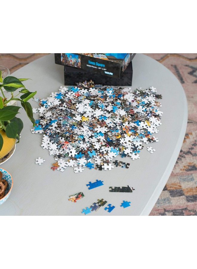 Toynk New York Times Square Puzzle For Adults And Kids ; Difficult 1000 Piece Jigsaw Puzzle Toy ; Fun Quarantine Gift ; Interactive Brain Teaser Challenge For Game Night - Image 4