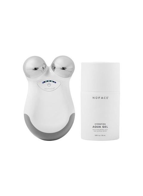 Mini Starter Kit – Mini Microcurrent Facial Toning Device with Hydrating Aqua Gel Activator, 1.69 Fl Oz