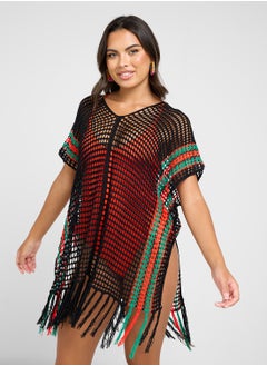 Ginger Crochet Detail Beach Cover Up  - Image 4