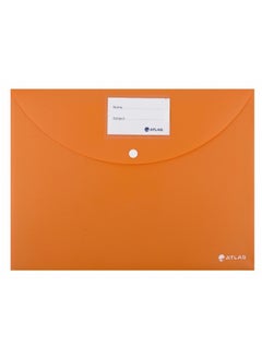 ATLAS Opaque Document Bag Foolscap Size Orange 