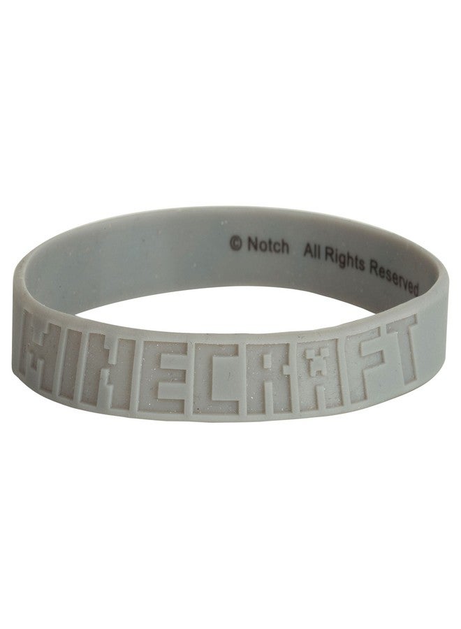 JINX Minecraft Diamond Bracelet, Medium, Gray - Image 2