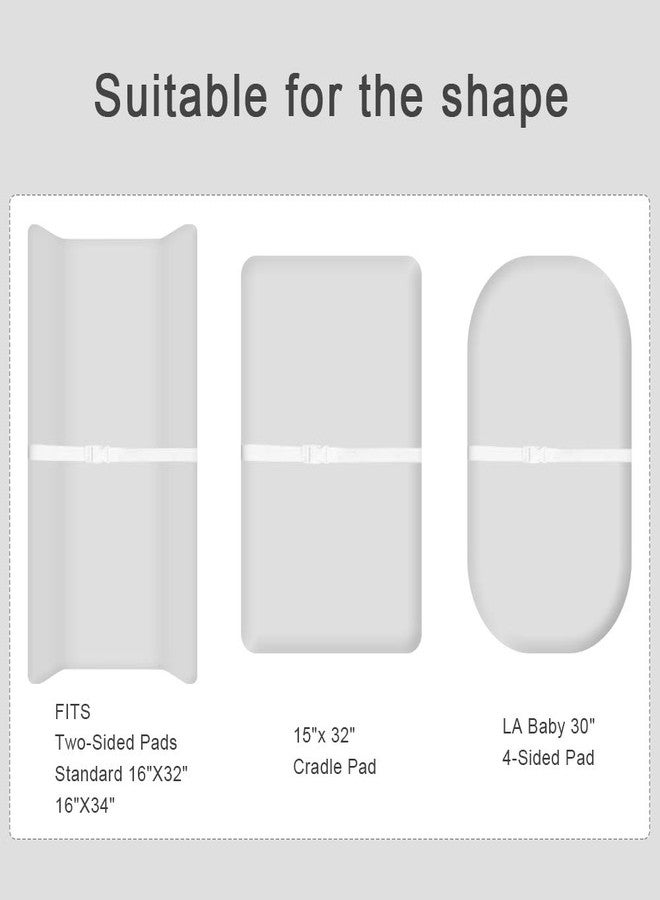 BlueSnail Super Soft and Stretchy Changing Pad Cover 2pk by BlueSnail (Heather Grey) - Image 2