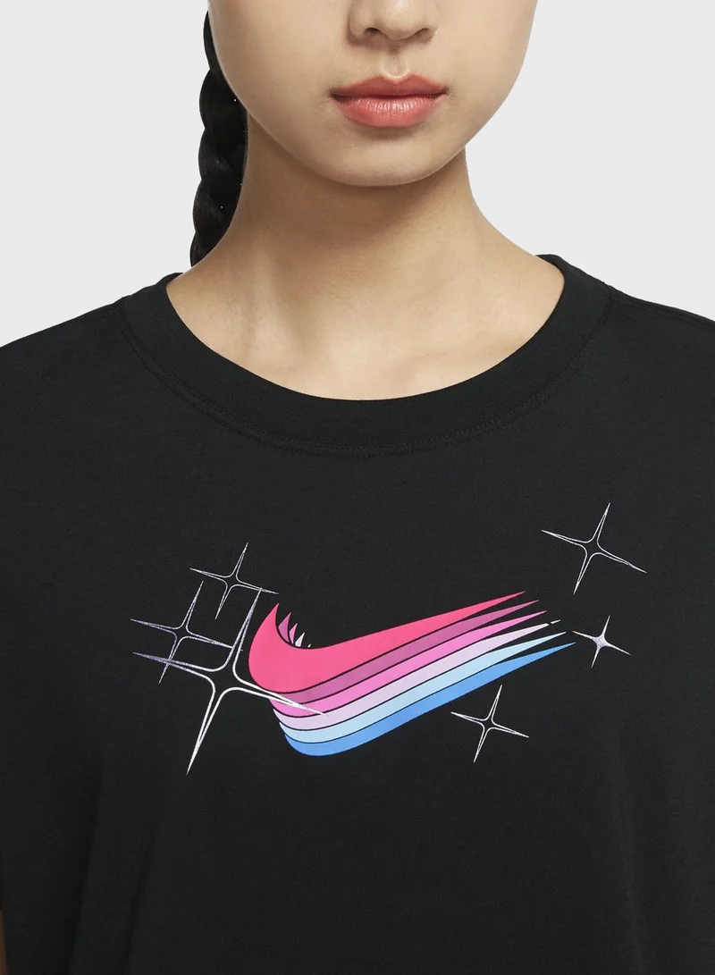 Nike Dri-FIT Goddess Cropped T-Shirt
