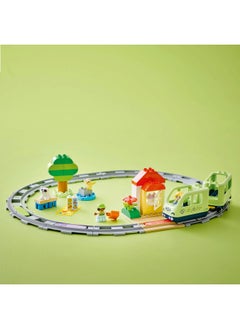 LEGO DUPLO Interactive Adventure Train Set, Creative Montessori Toy for 2 Plus Year Old Boys & Girls, Toddler Learning Set with Lights and Sounds Inspires Role Play, Gift Idea 10427 (57 pieces)  - Image 5