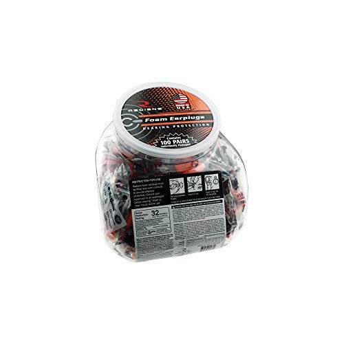 Radians Foam Plugs Nrr32 100Jar One Size FP8000RD100 - Image 2