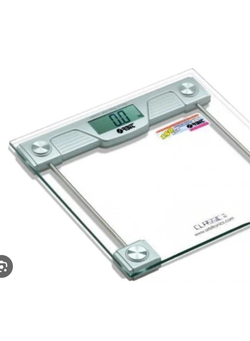 Digital Glass Body Weight Scale – LCD Display – Auto On/Off – Measures in KG/LB – High Accuracy Transparent Design - Image 1