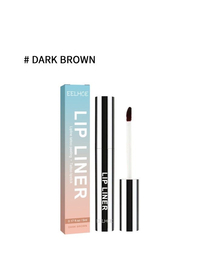 EELHOE Peel-off Lip Liner Outlines Lip Shape And Shows Lip Color Peel-off Lip Liner Lip Brush - Image 3
