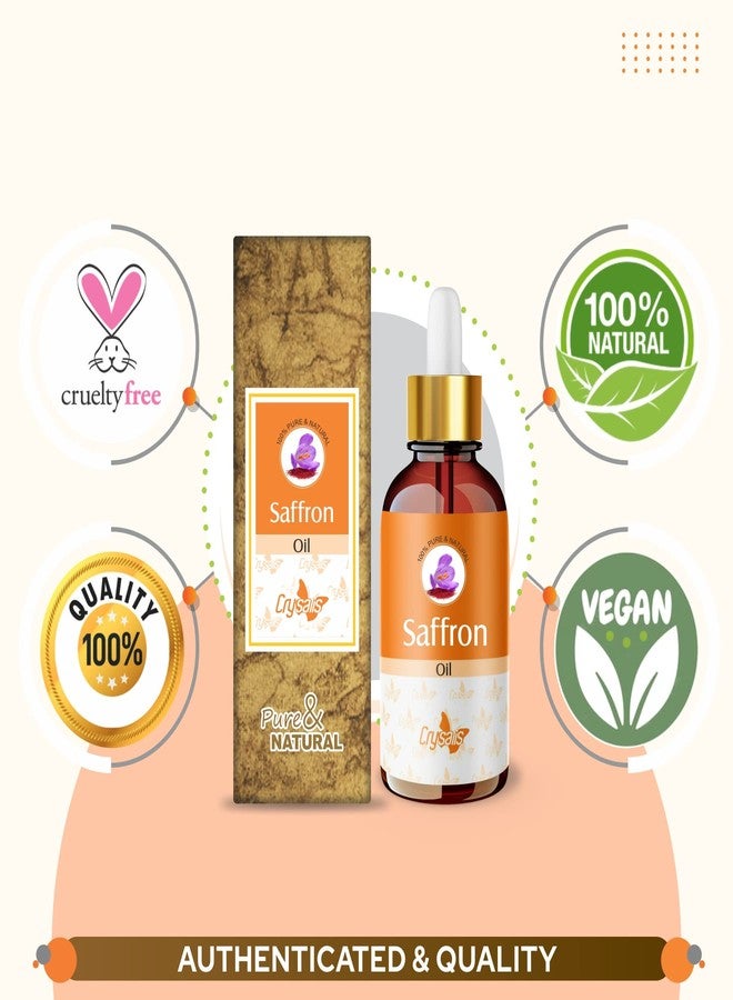 Crysalis Pure Natural Undiluted & Organic Standard Saffron(Crocus sativus) Essential Oil Steam Distilled Hair &Skincare Anti- Acne Minimizes Dead Skin Cells Brightens Complexion Massage Oil - 15ML - Image 4