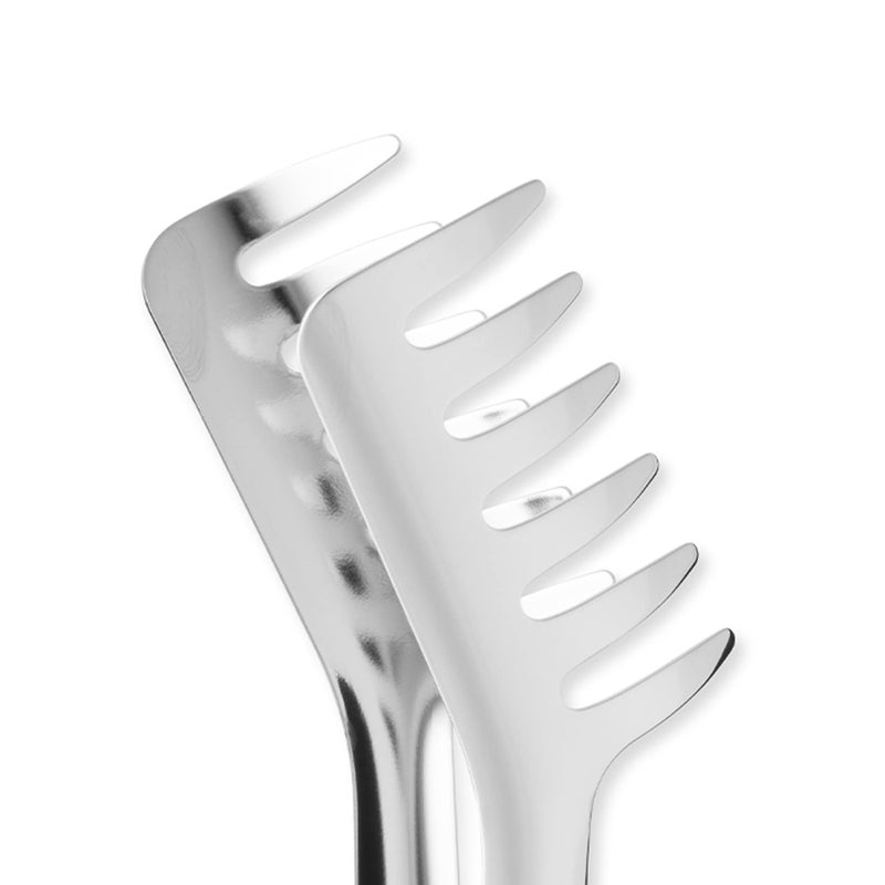 Alessi 502 - Design Kitchen Spaghetti Tongs  18/10 Stainless Steel  Mirror Polished - Image 2