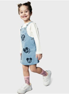 DeFacto Regular Fit Mickey & Minnie Licensed Long Sleeve D  - Image 2