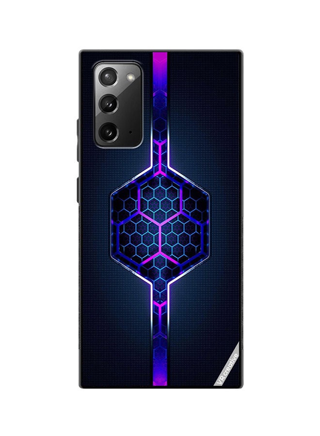 VR CREATIVE Protective Case Cover For Samsung Galaxy Note20 5G Abstract Design Multicolour - Image 1