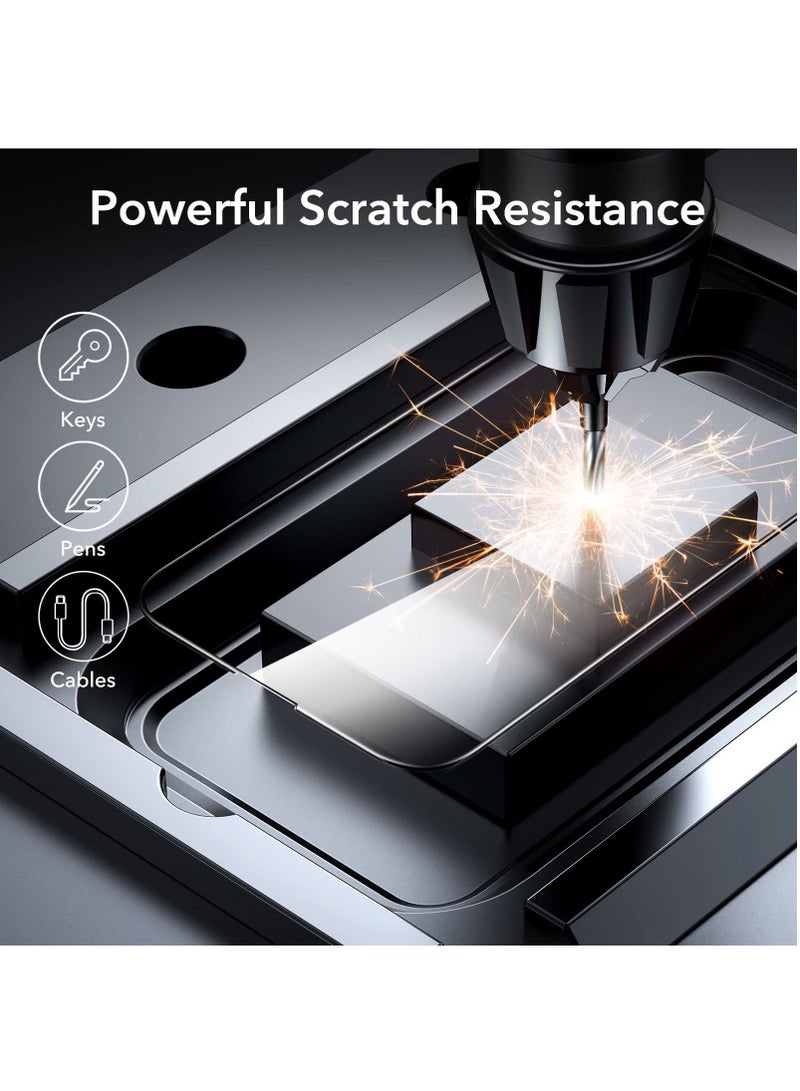 BORTONY PAck of 2 Screen Protector Compatible for iPhone 14 Pro Max [6.7 Inch] Full Coverage 9D Tempered Glass Film For iPhone 14 Pro Max Clear/Black - Image 4