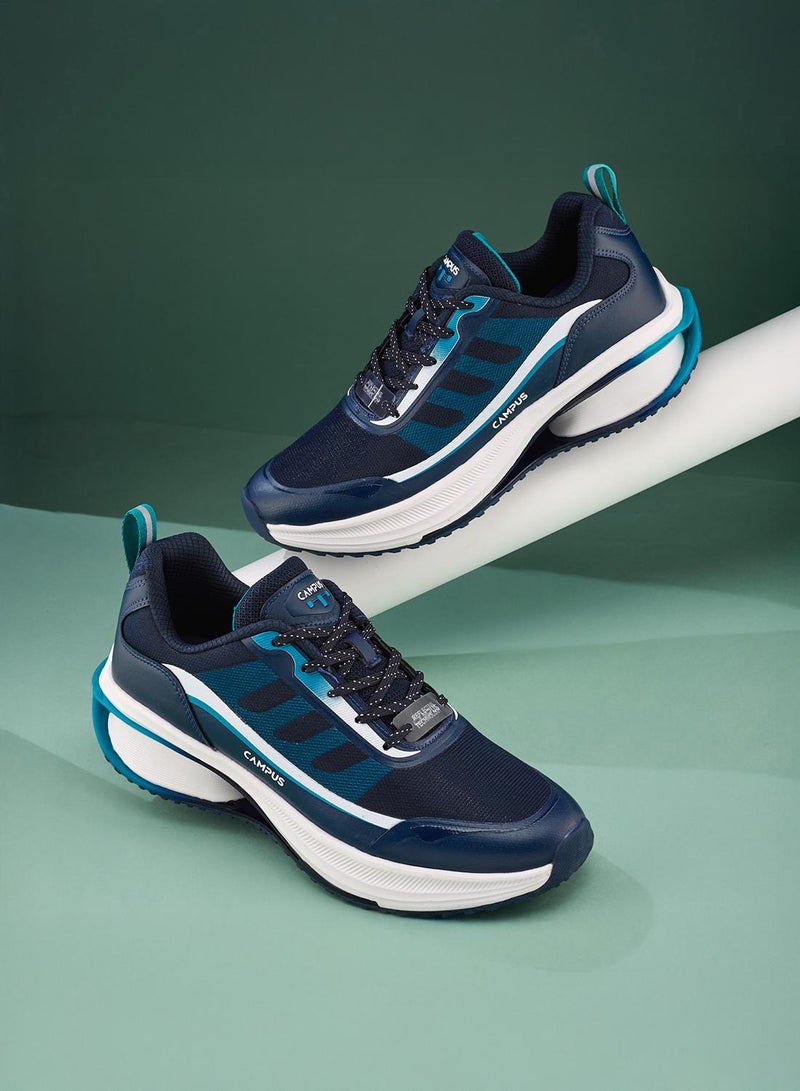 CAMPUS Men’s Navy Sneakers – Dynamic Dual-Tone Design Shoes with Stylish Blue Contrast Detailing - Image 1