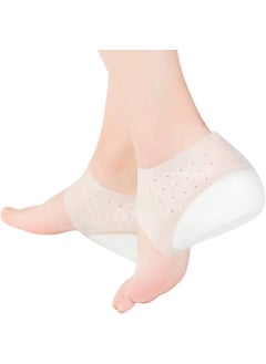 SUPVOX SUPVOX Inside Height Insoles Silicone Heel Pads Cover Silicone Shoes Pads Invisible Height Insoles Plantar Fasciitis Height Increase Heels Sleeve Arch Support (5.5cm) 