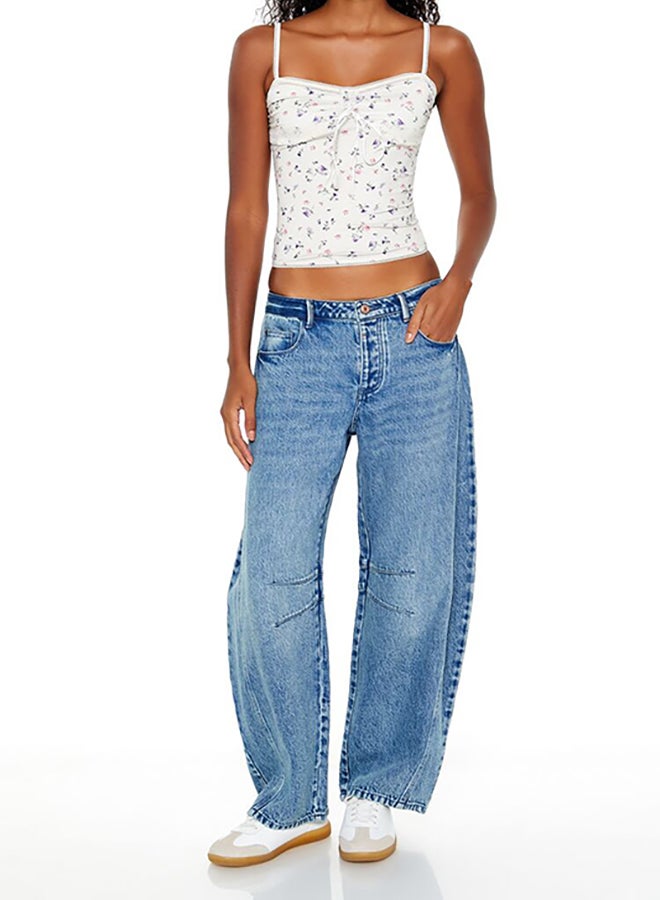 FOREVER 21 جينز برميل فضفاض بخصر متوسط - Image 2