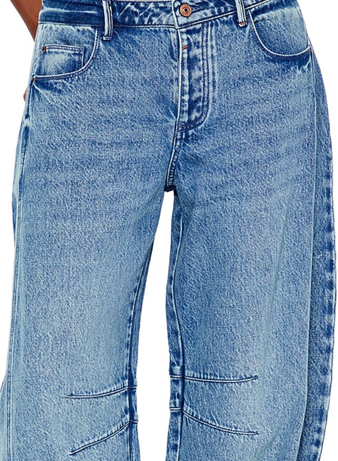 FOREVER 21 جينز برميل فضفاض بخصر متوسط - Image 5