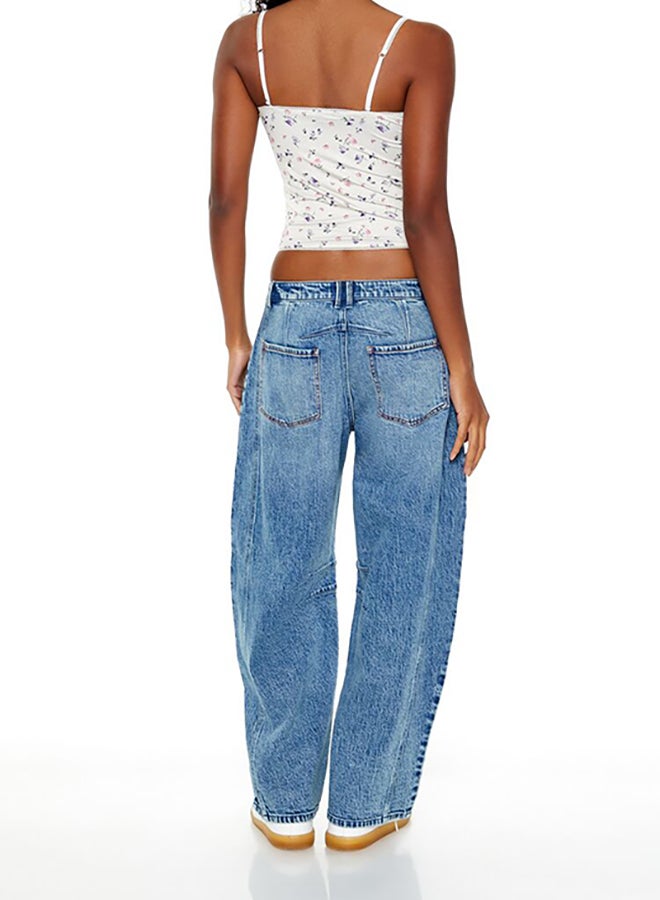 FOREVER 21 جينز برميل فضفاض بخصر متوسط - Image 4