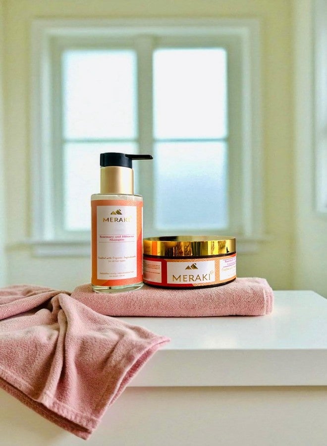 ميراكي مجموعة ميراكي من البلسم والشامبو برائحة إكليل الجبل والكركديه | عناية مغذية للشعر | شعر ناعم، أملس، ولامع | ١٠٠ مل لكل عبوة - Image 2