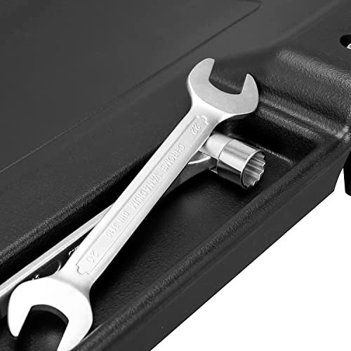 BIG RED ATRP6240BR Blow Molded Plastic Rolling Garage/Shop Creeper: 40" Mechanic Cart with Padded Headrest and 6 Casters, 280 LBS, Black - Image 5