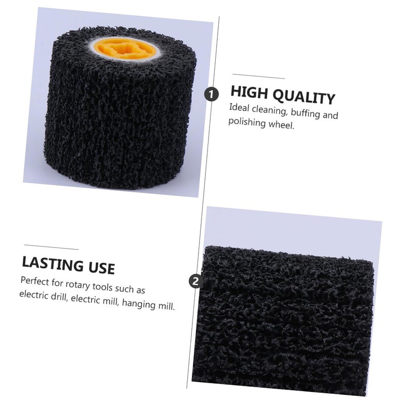 STOBAZA Premium 40# Grinding Wheel Polishing Brush for Drill, Fiberglass Abrasive Polishing Tool Accessory for Metal and Paint Surface Buffing in Power Tool Kit - Image 4