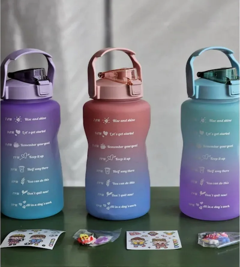 Angelika Motivational Marked Portable 2 L Water Bottle