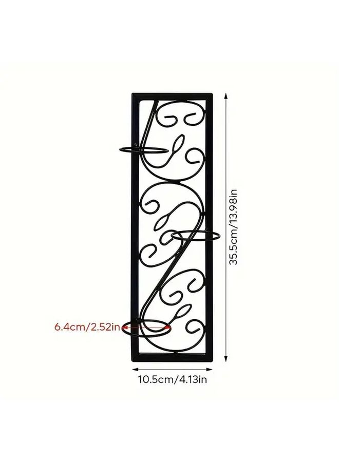 2pcs Elegant Black Iron Wall Sconces for Living Room Bathroom Bedroom Decor - Image 3