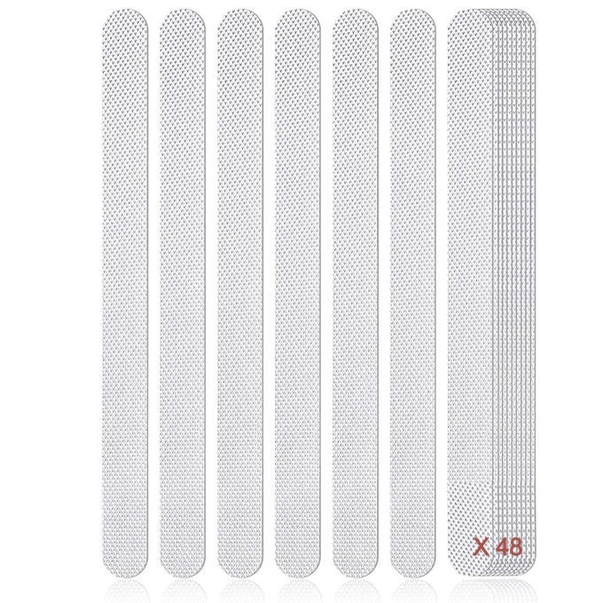 48 PIECES ANTI SLIP SHOWER STICKERS SET, NON-SLIP SAFETY BATHTUB STRIPS, NON-SLIP SHOWER STRIPS TREADS, TRANSPARENT TUBS MAT FOR BATHROOM, KITCHEN, LADDERS, STAIRS STEPS, POOLS, BATHTUB, SHOWER