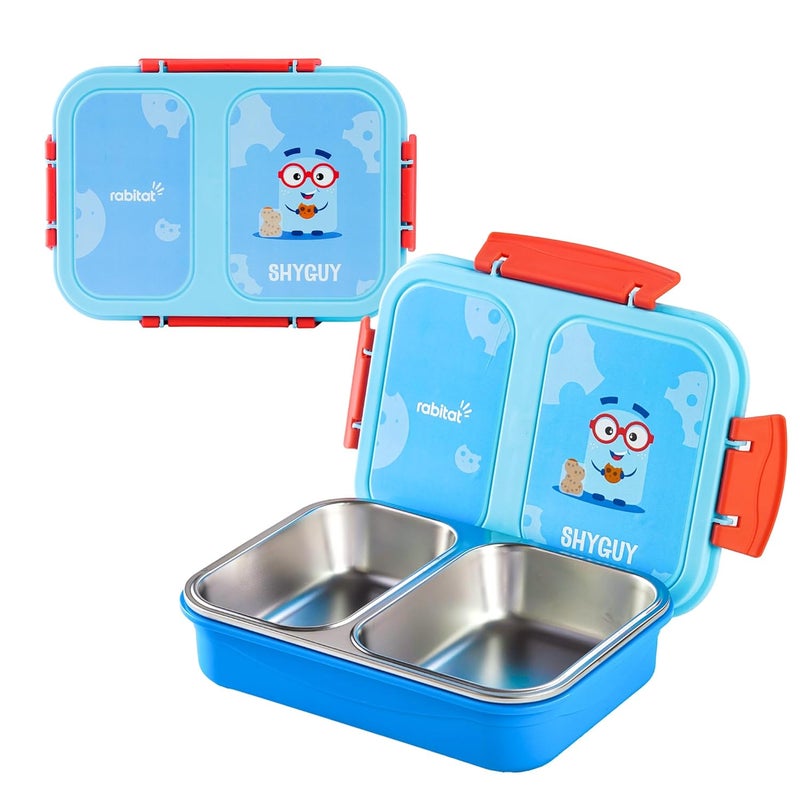 Rabitat Yumzee Stainless Steel Bento Lunch Box 750ml- 2 Years Brand Warranty | Tiffin Box for Kids | Lunch Box for Kids | Steel Tiffin Box for School | Shyguy - Image 1