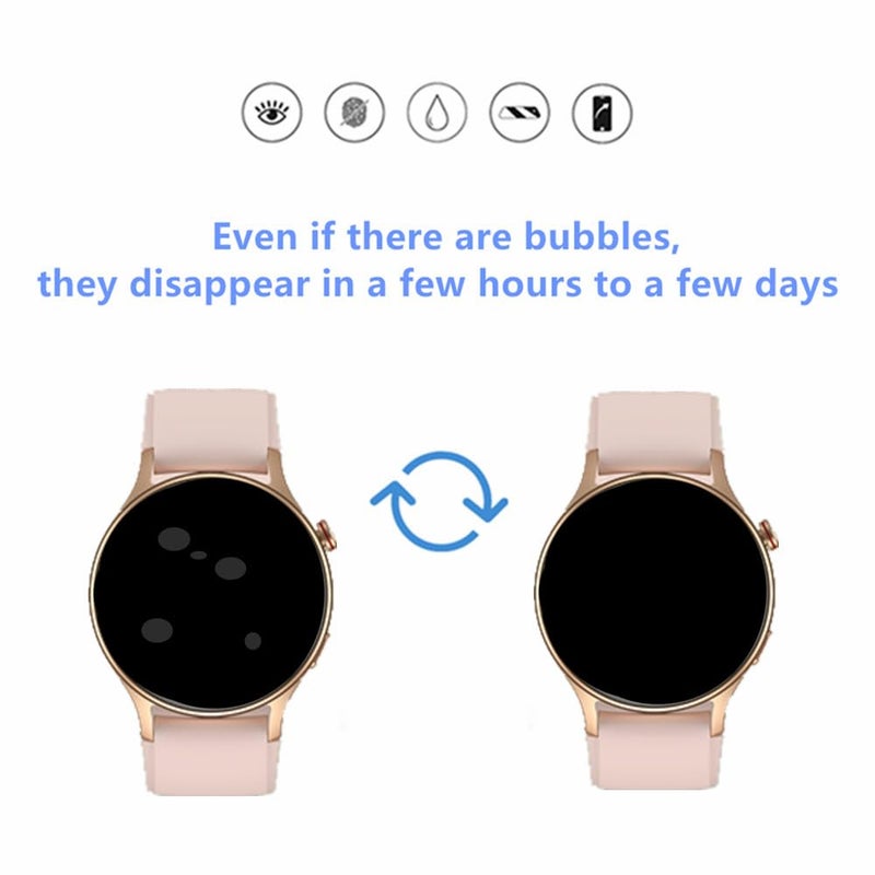 MIHENCE Screen Protector for AR-01 / GTX18 Smart Watch, TPU HD Protective Film Compatible for Fitpolo 1.3" Smartwatch/Compatible for aeac 1.32'' Smart Watch (6 PCS) - Image 2