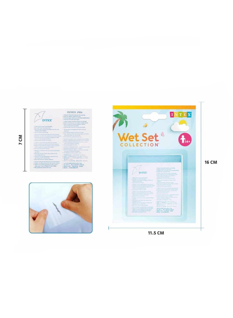 انتكس 6 × لاصقات لاصقة مناسبة لإغلاق الثقوب في حمام السباحة المحمول المصنوع من الفينيل