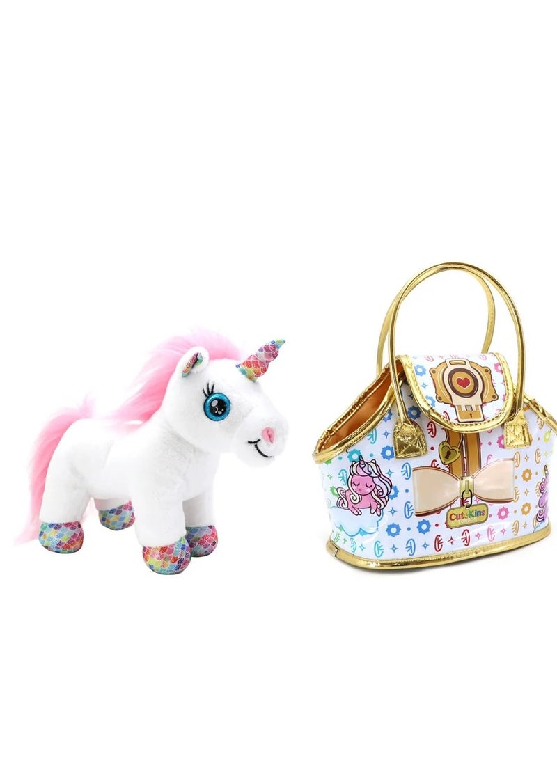 Funville FV CUTEKINS UNICORN POSH PET & CARRIER 20 CM 
