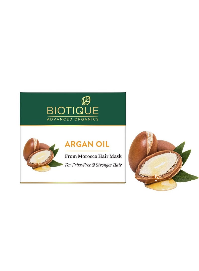 Biotique قناع شعر زيت الأرغان من المغرب مثالي للشعر الخالي من التجاعيد والأقوى 175غ - Image 2