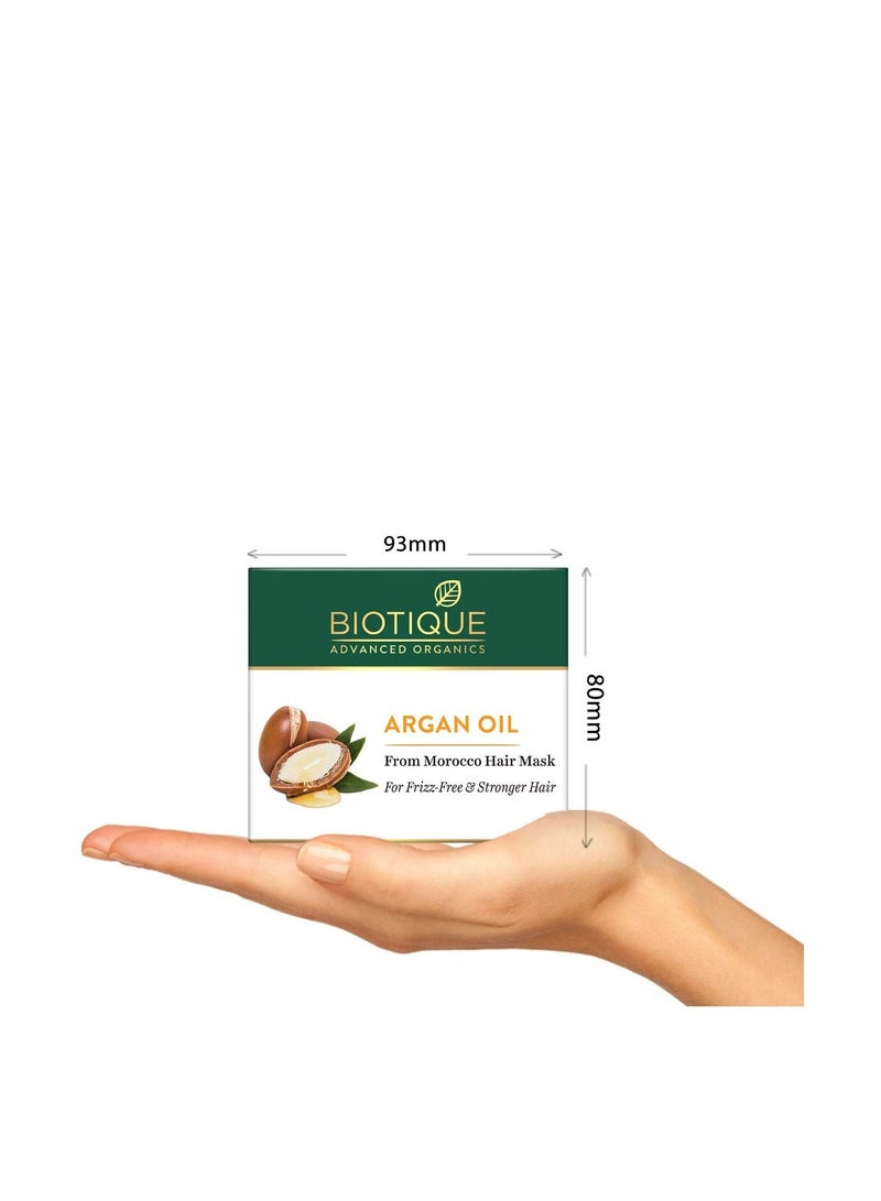 Biotique قناع شعر زيت الأرغان من المغرب مثالي للشعر الخالي من التجاعيد والأقوى 175غ - Image 3