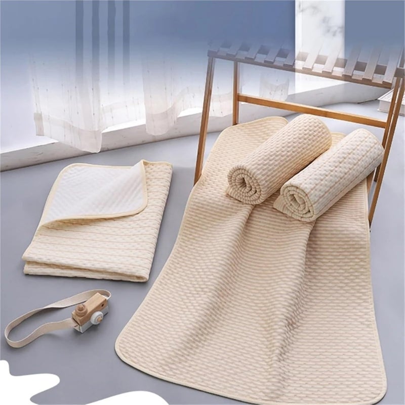 2pcs Washable Bed Pad Waterproof Diaper Super Absorbent Changing Mat for Bedrooms, Floor Mats(Style A) - Image 2