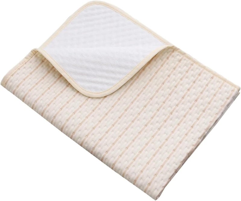 2pcs Washable Bed Pad Waterproof Diaper Super Absorbent Changing Mat for Bedrooms, Floor Mats(Style A) - Image 1