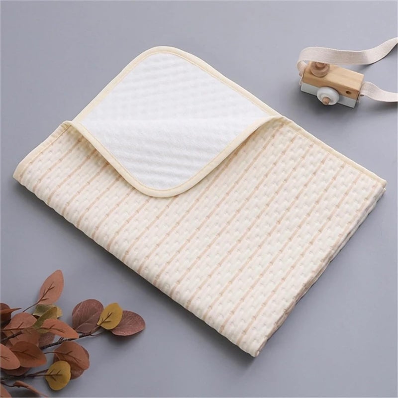 2pcs Washable Bed Pad Waterproof Diaper Super Absorbent Changing Mat for Bedrooms, Floor Mats(Style A) - Image 4