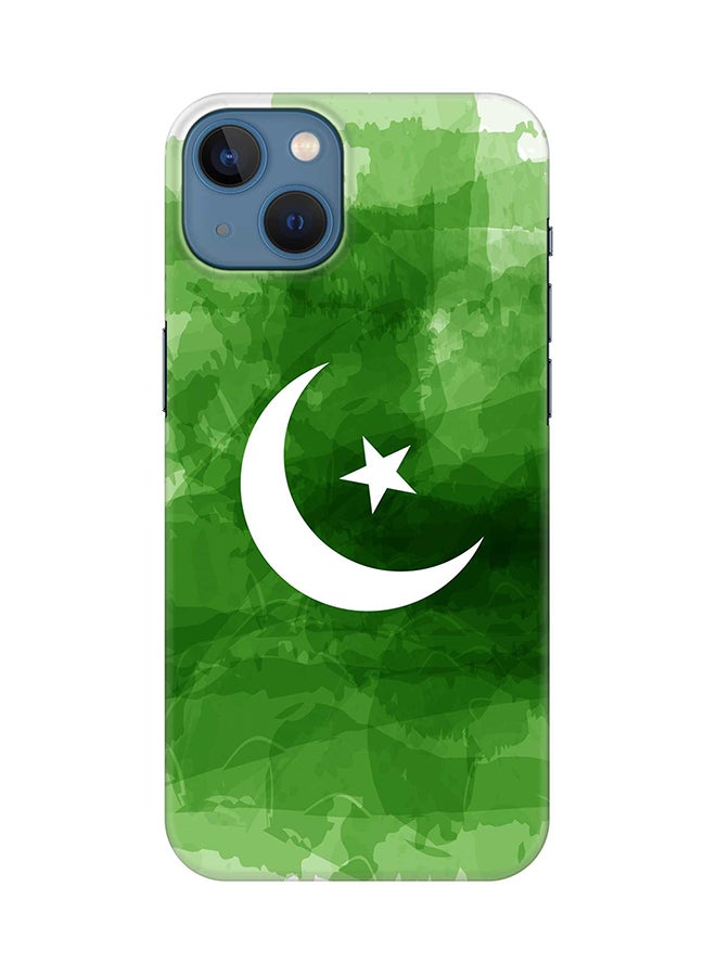 Case for Apple iPhone 14 Slim Snap Classic Series Mobile Cover Hard PC Shield Matte Finish Print - Crescent Green