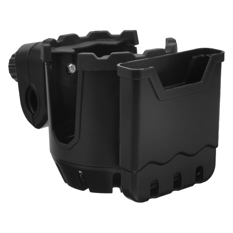 Black Rotatable Wheelchair Cup Holder and Phone Holder 360 Degree Swivel for Walker Elderly Mobility Aids Outdoor Use - Image 2