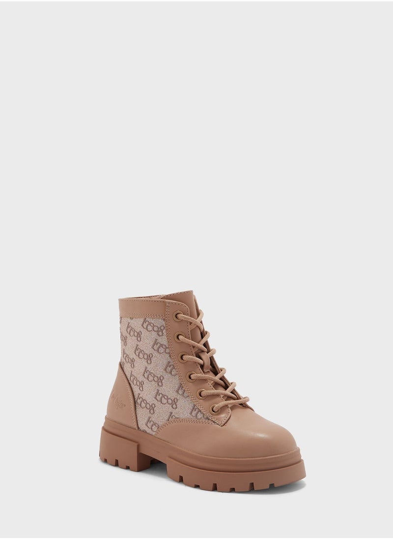 Lee Cooper - Kids Lace Up Boots - Image 1